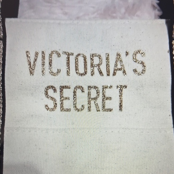 NWOT Victoria's Secret Cream & Gold Tote Bag - Picture 3 of 8
